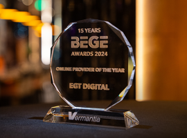 EGT Digital nommé « Fournisseur en ligne de l'année » aux BEGE Awards 2024