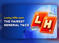 LuckyHills remporte le prix des « Conditions générales les plus équitables » aux Casino Guru Awards