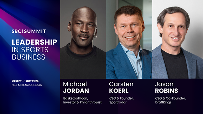 Michael Jordan, Carsten Koerl et Jason Robins inaugureront le SBC Summit 2026