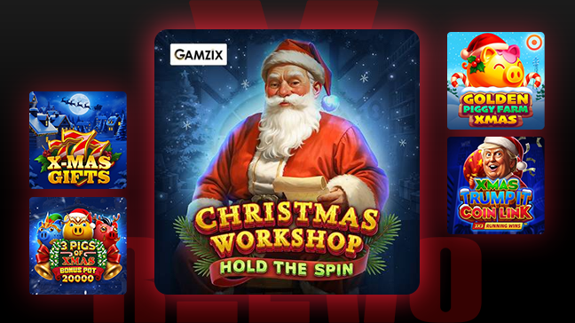 Christmas Workshop : Hold the Spin, une nouvelle machine à sous festive de Gamzix, dévoilée par REEVO