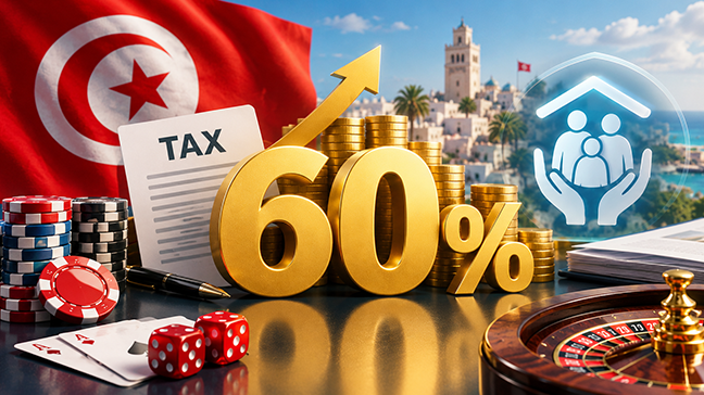 La Tunisie propose de porter à 60 % la taxe sur les jeux et concours dans son projet de loi de finances 2027