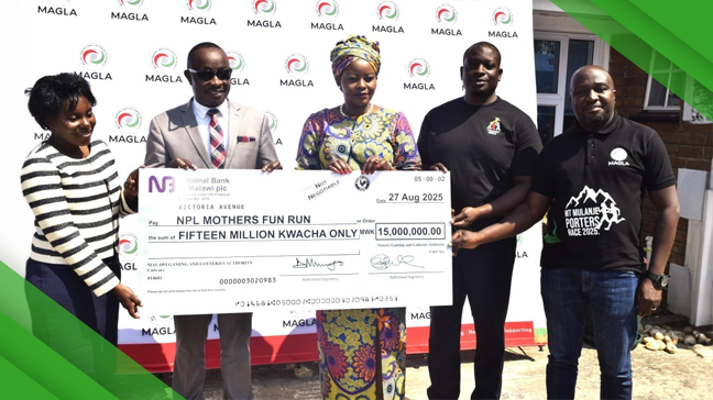 MAGLA fait un don de 20 millions de kwachas à la Course des Mères de la NPL