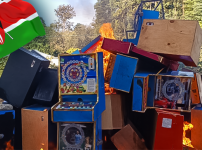 Les autorités d’Embu détruisent 57 machines de jeu dans le cadre d’une opération contre les paris illégaux