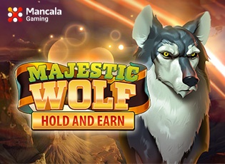 Majestic wolf banner